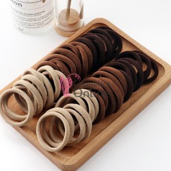 Elastice pentru codite Cod EL001MM, set 72 bucati Maro Mixt